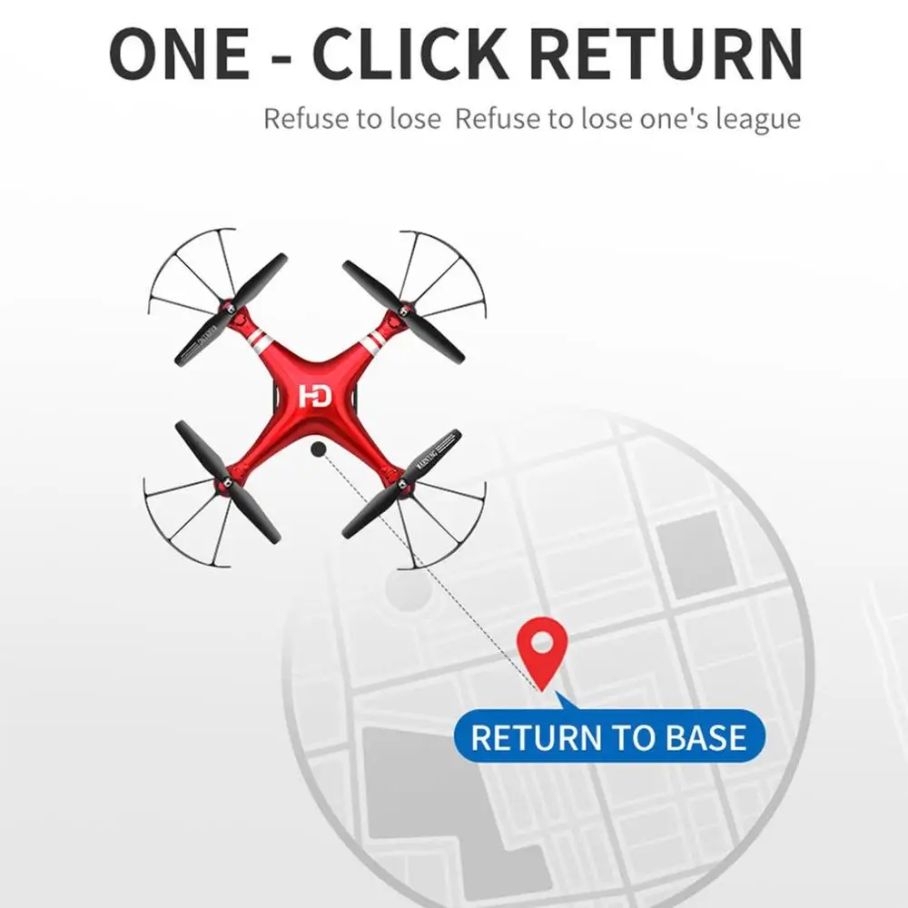 red 5000M camera SH5 WiFi FPV Квадрокоптер с широким углом обзора 0.3MP/2mp/5mp HD камера One-touch посадка/взлет передача RC вертолет - Цвет: red 5000M camera