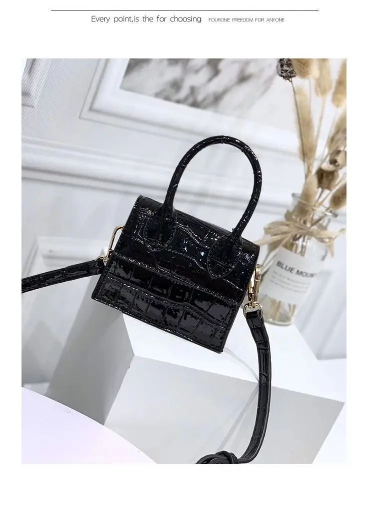 Роскошные сумки, брендовая индивидуальная вышитая сумка, Новая женская мини-сумка с узором «крокодиловая кожа», подвесная Декоративная Сумка
