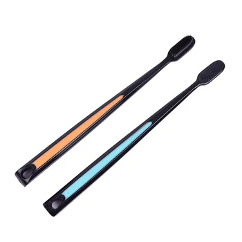 

2pc/Pack Nano Charcoal Soft Toothbrush Adult Silicone Nano Brush Nano-antibacterial Tooth Brush Adults