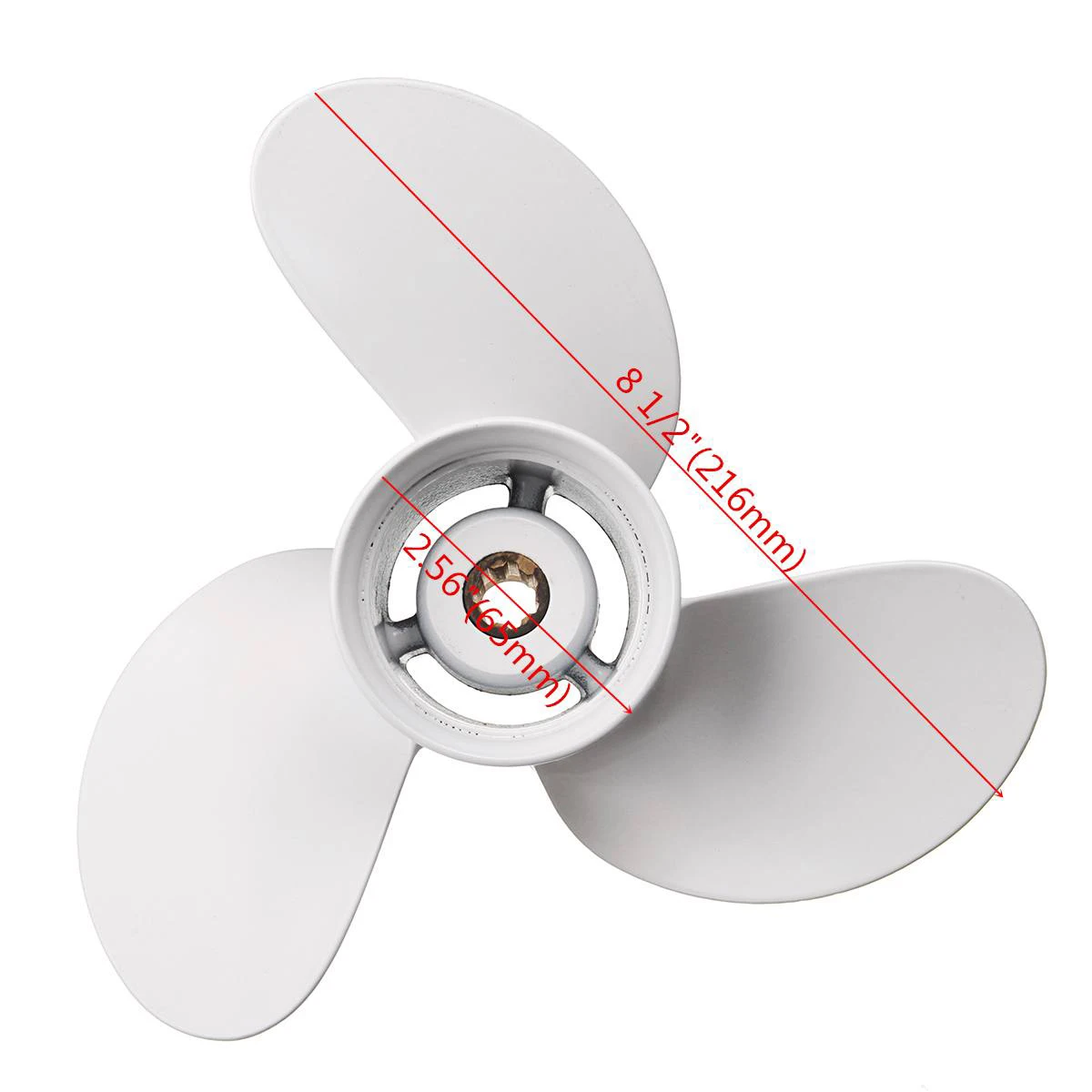 6G1-45941-00-El для Yamaha 6-8Hp 8 1/2X8 1/2 лодочный подвесной пропеллер Белый алюминиевый сплав 7 Spline Tooths R вращение 3 лезвия