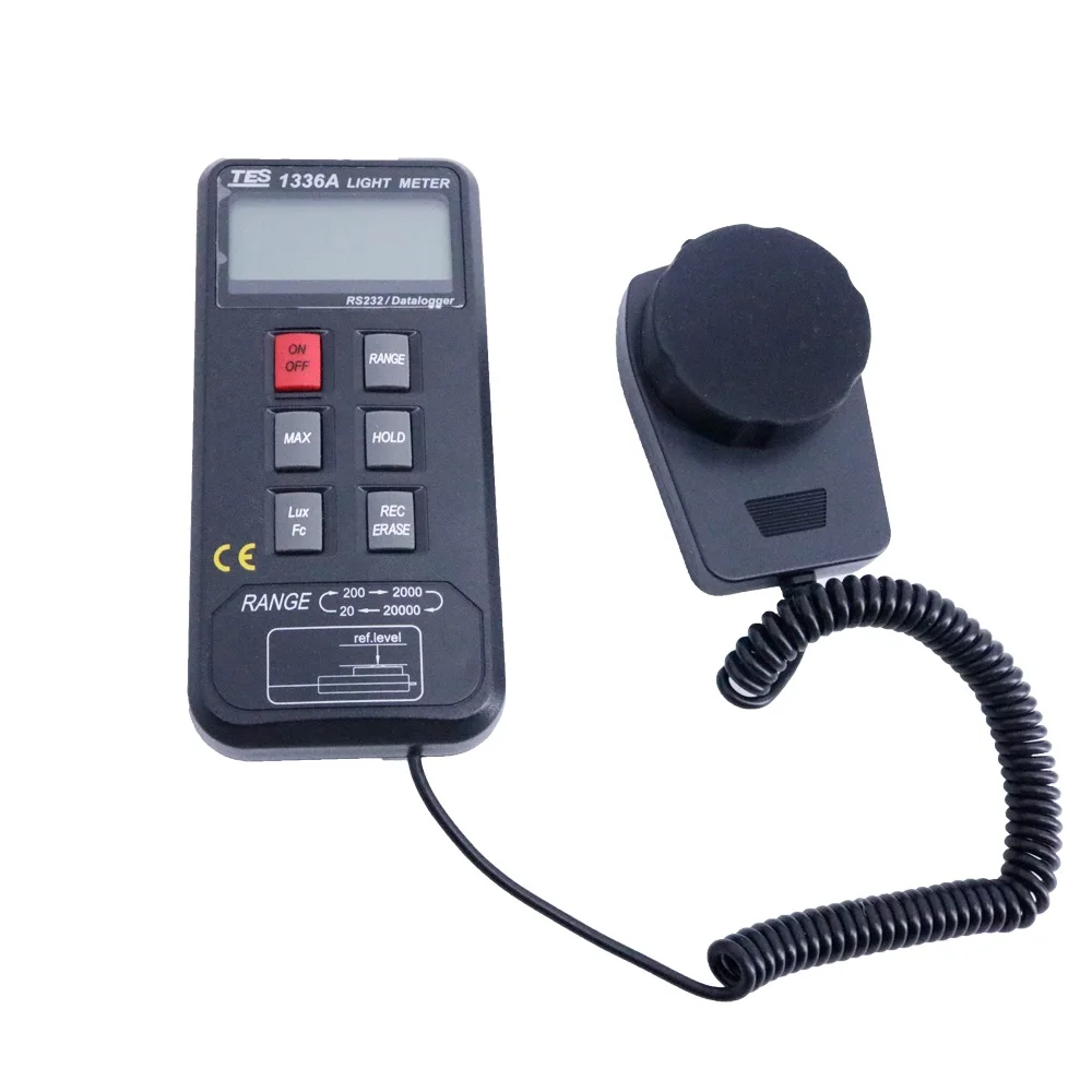 TES 1336A Light Meter LUX Meter USB Interfaace Digital illuminance