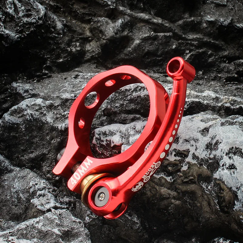 MUQZI 40MM 41MM Bike Seatpost Clamp Ultralight Aluminum Alloy Quick Release Seat Tube Clamp For Dahon Folding Bicycle