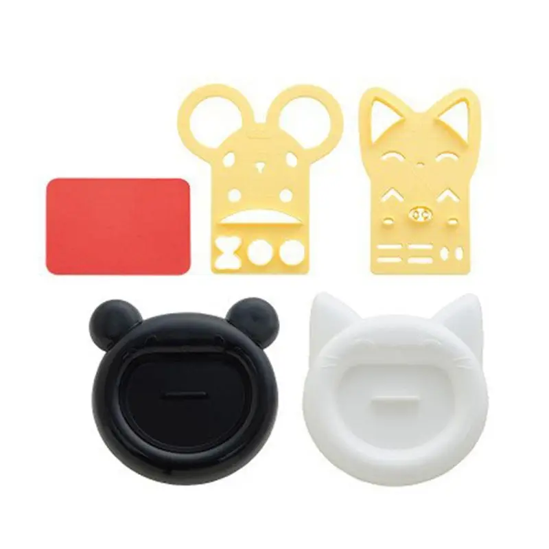 Новинка, 5 шт./1 набор, сделай сам, для малышей, детей, милый мультяшный Кот, медведь, форма для рисовых шариков, кухонный набор, аксессуар