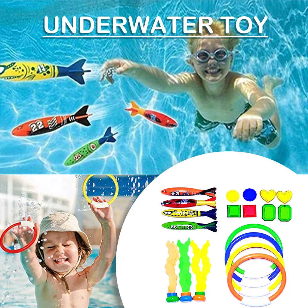 Pool Games For Adults 3-Pack Silicone Dive Sticks Underwater