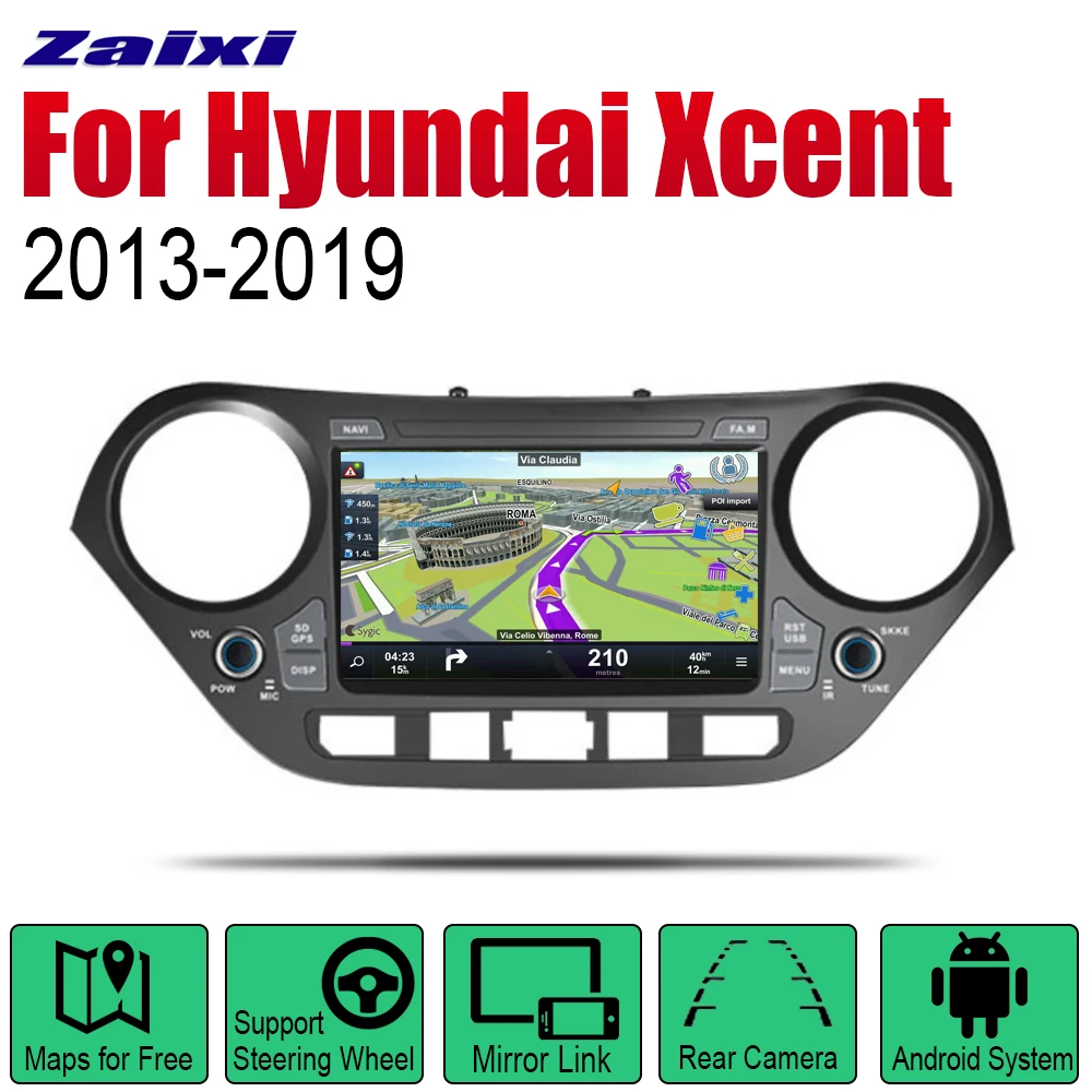 algoritma fight ZaiXi Auto Radio 2 Din Android Car Player For Hyundai Xcent 20132019 GPS