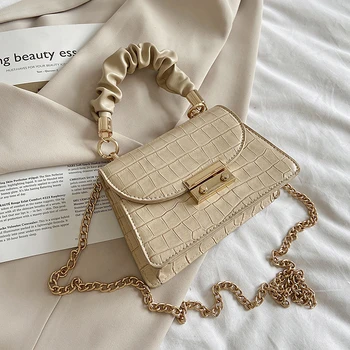 

Stone Pattern PU Leather Bags For Women 2020 Handbags Messenger Bag Chain Zipper Cross body Femme Party Hand bags Tote Bag