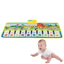 Детский Сенсорный Музыкальный инструмент голосовое пианино игровой коврик игровой ковер развитие интеллекта музыкальные игрушки развивающие игрушки для детей подарок
