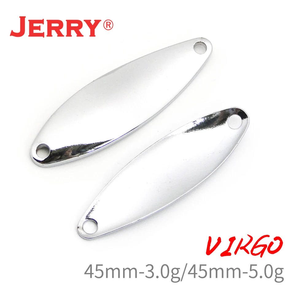 Jerry Virgo 50pcs Fishing Lures Blank Unpainted Trolling Spoons Stream