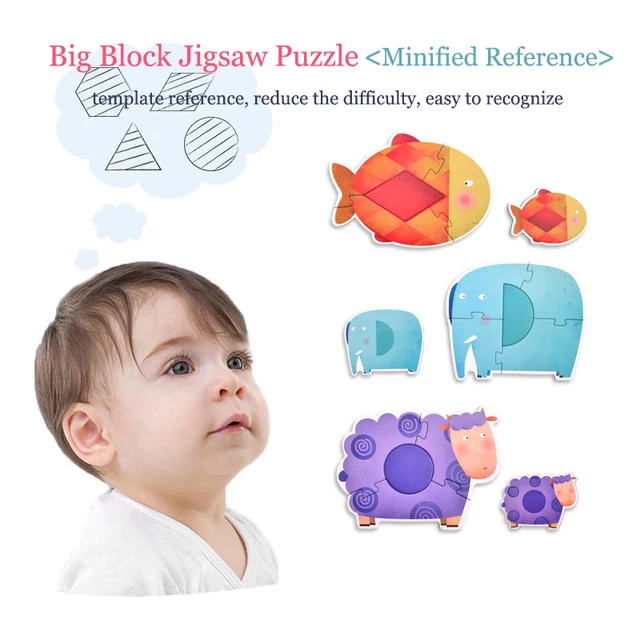 MiDeer 31pcs Puzzle Children Educational  Thick Paper Puzzle Toy Over 2Y Big Puzzle for Beginner Jigsaw Puzzle Birthday Gift 3