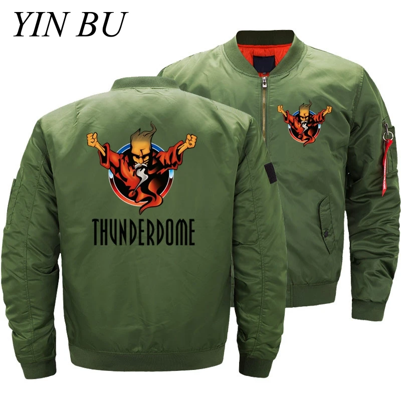 Мужская куртка-бомбер Ma1 «Thunderdome» «Hardcore», верхняя одежда в стиле «Пилот», Мужская авиационная куртка армейского зеленого цвета, куртка Air Force One 5xl - Color: 4