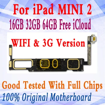 

100% Tested Motherboard For iPad mini2 Wifi Unlocked logic boards For ipad mini 2 replacement mainboard with chips,good working