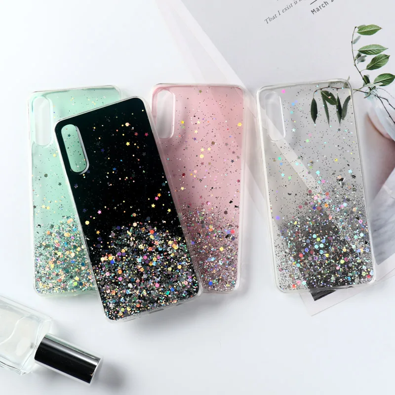 Блестящий чехол для Samsung Galaxy A72 A21S A31 A41 A50 A70 эпоксидный на A51 A71 A10S A01 A20S A20E A30 A40