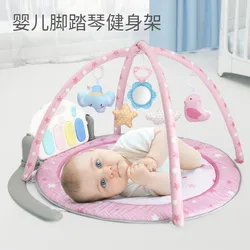 Tapis d'activités pour bébés, support de Fitness pour enfants, jouets pour nouveau nés, musique légère, jeux de Puzzle pour nourrissons, jouet éducatif 