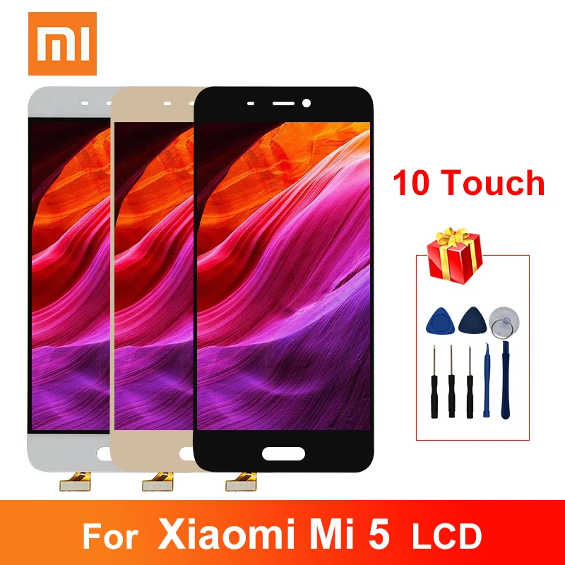 ЖК дисплей и дигитайзер сенсорного экрана для Xiaomi Mi 5 15 дюйма запасные части MI с