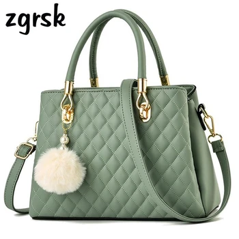 

Ladies Female Top-handle Bags Famous Brand Big Solid Nylon Zipper Pu Leather Women Bags Red Fashion Bags Bolsas Feminina