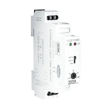 

YX3211 Ajustable Staircase Lighting Timer Switch Light Corridor Relay Auto 0.5-20min Delay off Time Relay AC 220V 16A