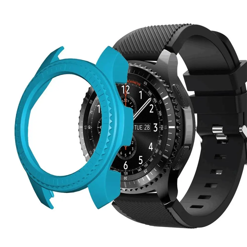 C Для samsung Galaxy Watch 46 мм для samsung gear s2/gear s3 тонкий ПК жесткий защитный бампер полный Чехол коврики для стола или пола#810 - Цвет: C