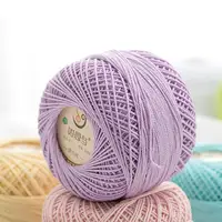 50g/ball Soft 3 ply 100% Cotton 5# Lace Yarn for Hand Knitting Crochet Thin Thread for DIY Pillow Lace Supplies FZ334 2