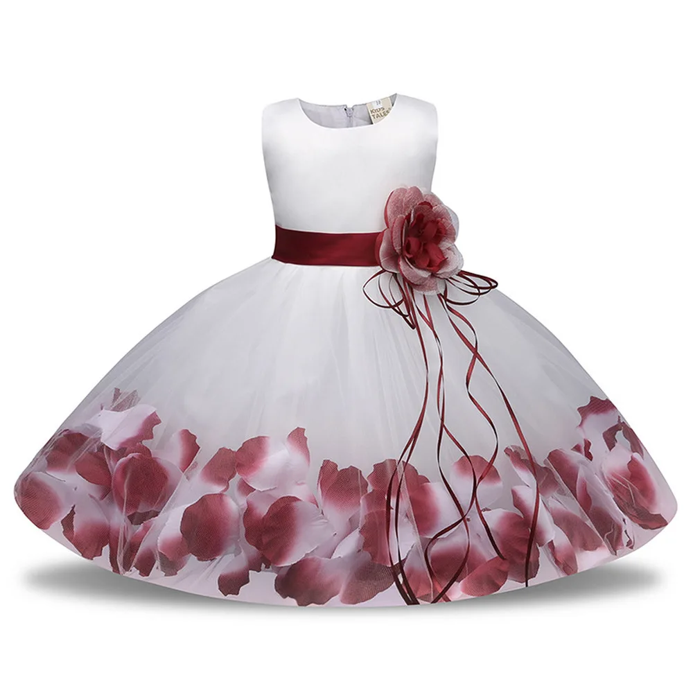 Abiti da festa per bambini bianchi e rossi senza maniche di moda per  ragazze per matrimonio|kids party dresses|dresses for girlsparty dresses  for girls - AliExpress