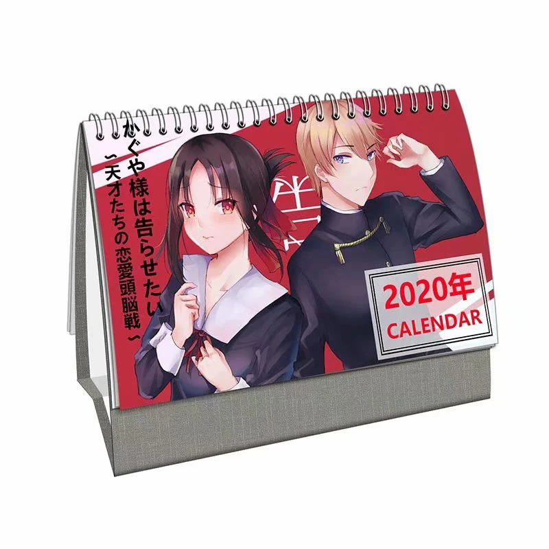  Anime Kaguya-sama: Love Is War DIY Daily Coil Table calendar 2020 Year Schedule Planner calendar De