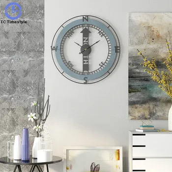 

Wall Clock Bedroom Home Living Room Decoration Minimalist Silent 50CM Large Nordic Home Decor Quartz Modern Office Numeral Watch