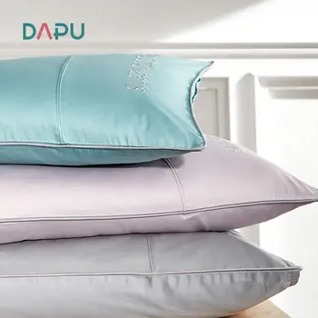 

2pcs 74x48cm Cotton 60 Fabric Count Hotel Pillowcase Solid color pillow case Bedding pillow cover long-staple cotton 300 Count