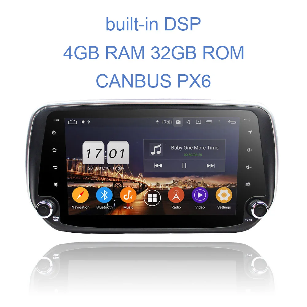PX6 32GB ROM canbus " DSP ips Android 9,0 8 Core 64G+ 4GB ram автомобильный dvd-плеер для hyundai IX45 Santa Fe gps ГЛОНАСС Navi авторадио Bluetooth 4,2 - Цвет: PX6 32GB ROM canbus