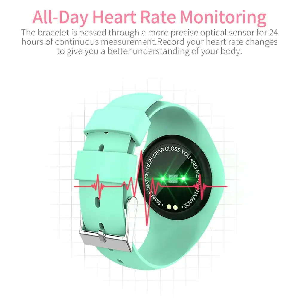LIGE новые модные часы Smart Watch Для женщин физиологические напоминание о частоте пульса крови Давление монитор спортивные часы для IOS и Android