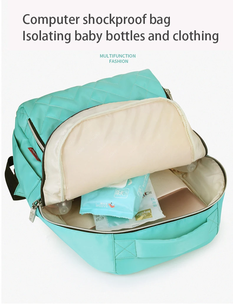Модная сумка через плечо из водонепроницаемого нейлона Mummybag, вместительный рюкзак для мамы и ребенка, многофункциональная теплоизоляция