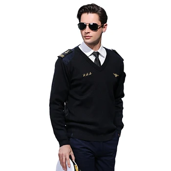 

Men's New Style Sweaters Autumn Winter Warm Cashmere Wool Pullover Ship Sailor Man Casual Navy Uniform Sweatercoat male clothes