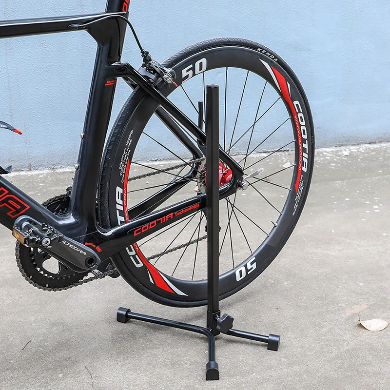 Universal Flexible Bicycle Bike Display Triple Wheel Hub Repair Stand Kick Stand For Parking Holder Folding Bycicle Tools