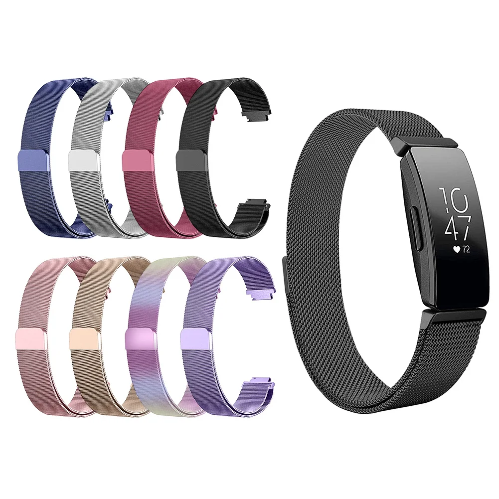 

For Fitbit Inspire HR/Ace2 Band Replacement Magnetic Closure Stainless Steel Strap Bracelet Betl For Fitbit Inspire Lightweight