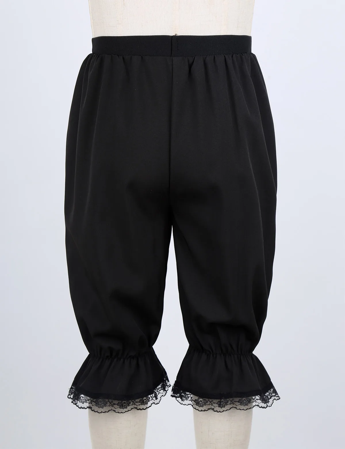 Kids Girls Vintage Victorian Pumpkin Shorts Gothic Pantaloons Costume Elastic Waist Ruffle Lace Trim Loose Bloomers Shorts kids shorts