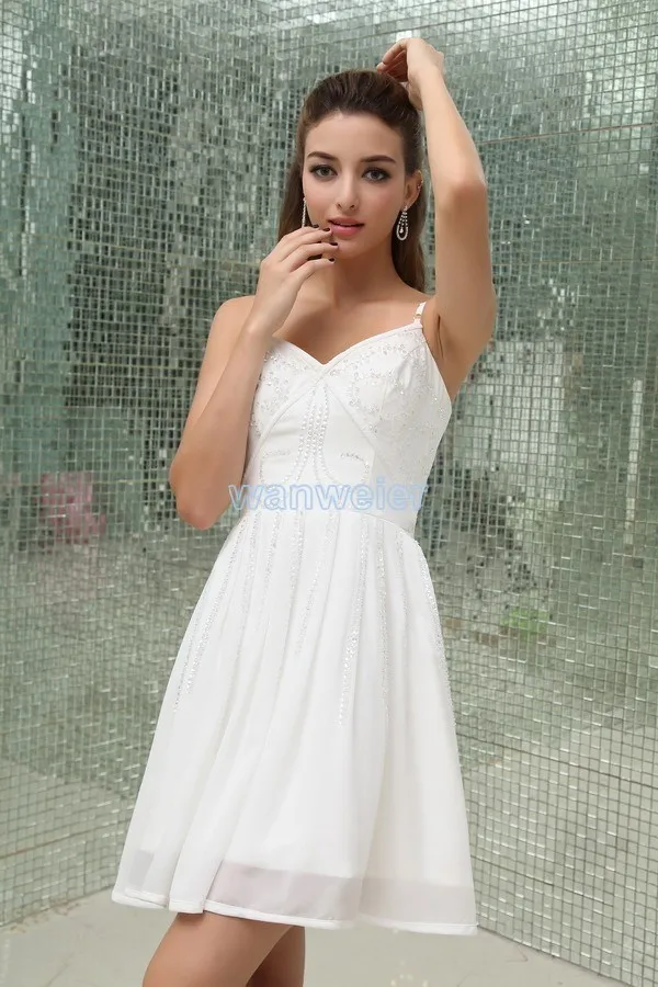 Дизайн формальное платье vestidos ручная работа невесты на заказ белые короткие сексуальные вечерние платья для выпускного вечера