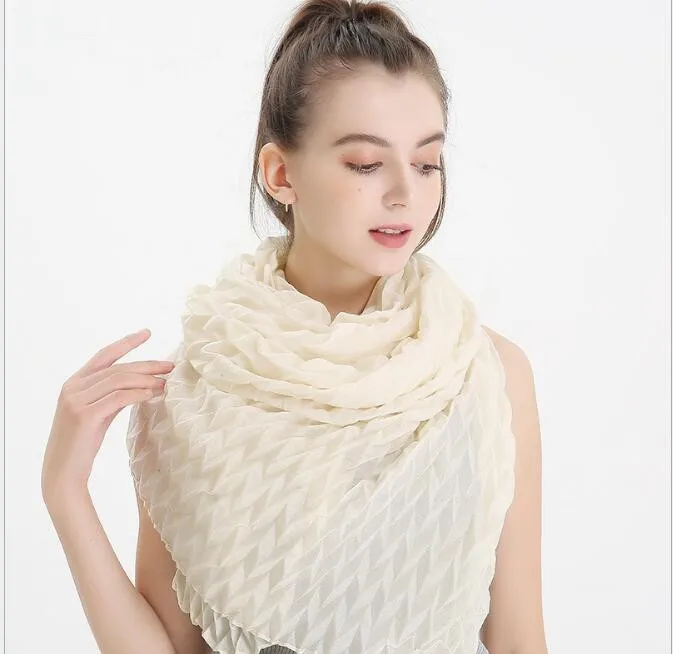 KW1 10pcs High quality cirnkle viscose shawl maxi hijab long scarf/scarves muslim wrap headband women new choice can choose col