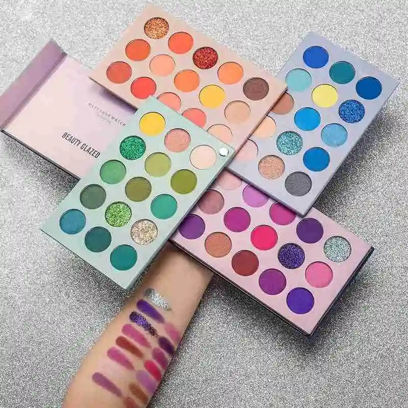 Beauty Glazed 60 Colors 4 in 1 Color Long Lasting Board Eye Shadow Tray Matte Shimmer Glitter Palette Good Pigment Eye Makeup Beauty Glazed 60 Colors 4 in 1 Color Long Lasting Board Eye Shadow Tray Matte Shimmer Glitter Palette Good Pigment Eye Makeup