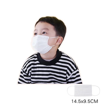 

In Stock! 3 layer Disposable Child Kids Face Mask Disposable Masks 14.5*9.5CM