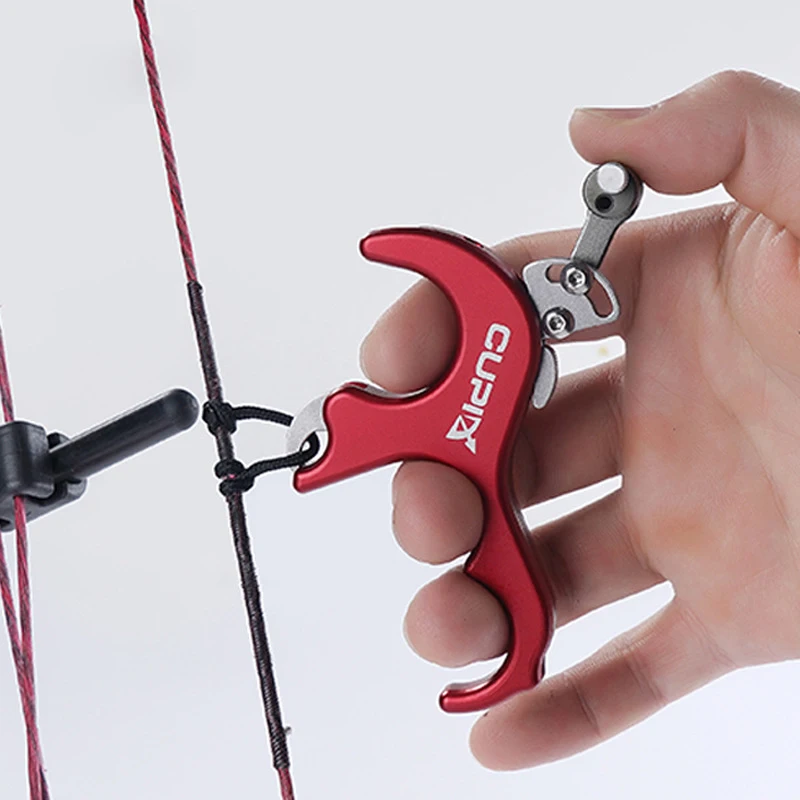 

3 Finger Stainless Aid Archery Caliper Release Stainless Steel for Compound Bow recurve bow Archery Bow Release Arrows and Bow