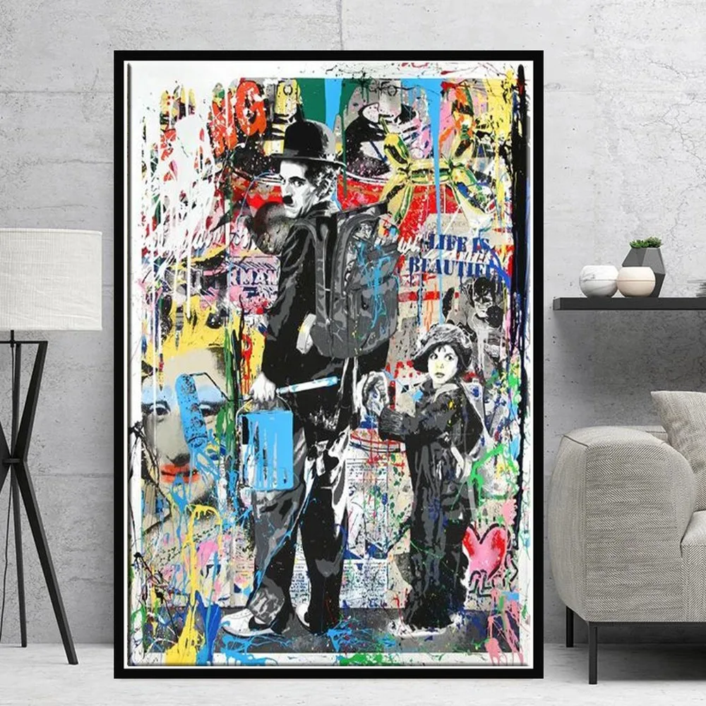 Graffiti Art Canvas Posters and Prints Street Art Abstract Canvas Modern Wall Decoration Pictures Cuadros Room Decoration
