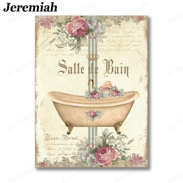 Tableau Salle De Bain Vintage