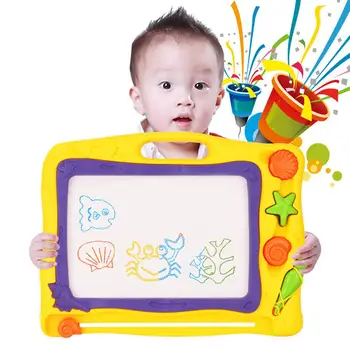 

Kuulee Plastic Magnetic Large Drawing Board Baby Writing Paint Pad Children Sketchpad Painting Kid Toys Childhood Drawing Board