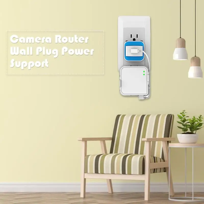 Outlet Wall Mount Outlets with USB Cable for Blink XT Camera Router Module