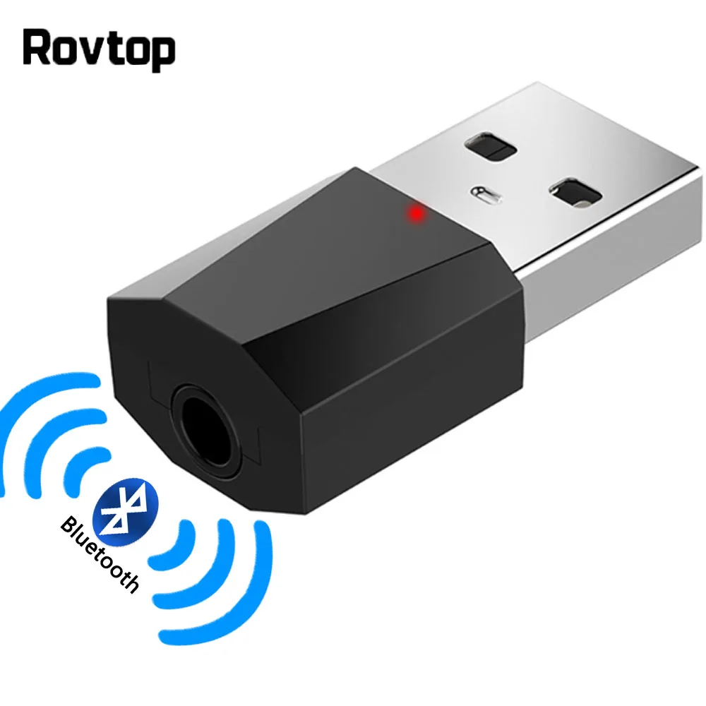 

USB Bluetooth 4.2 Receiver 3.5mm Jack AUX Wireless Adapter Music Audio Auto Adapter For Car Kit TV Heaphone Speaker Receiver