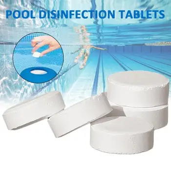 

50 Pieces Of Swimming Pool Instant Disinfection Tablets Multifunctional Effervescent Spray Concentrate Cleaner Chlorine Tablets