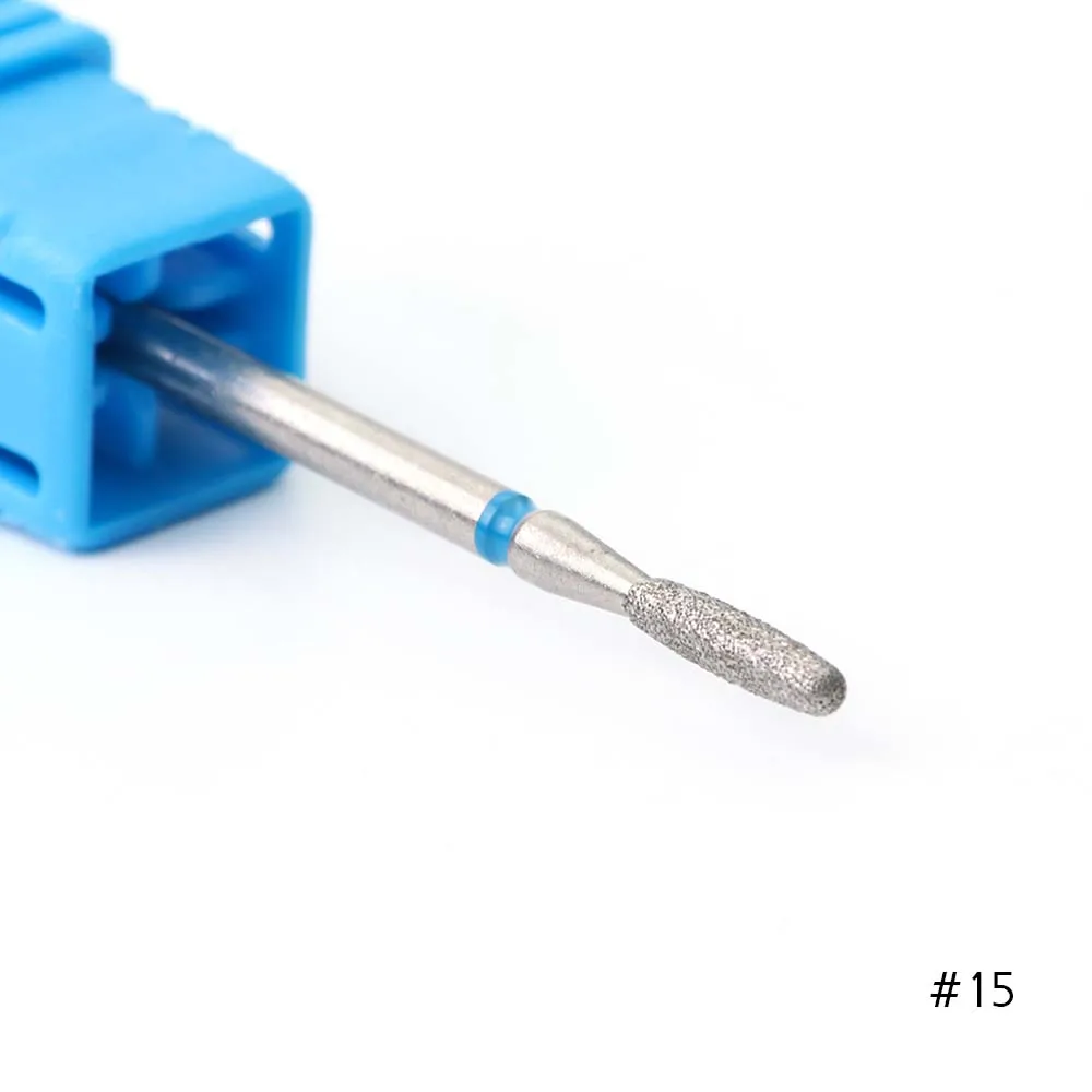 1pcs Diamond Nail Drill Bit Rotary Burr Mills Cutter Cuticle Remover For Electric Manicure Machine Drills Accessories - Цвет: 15