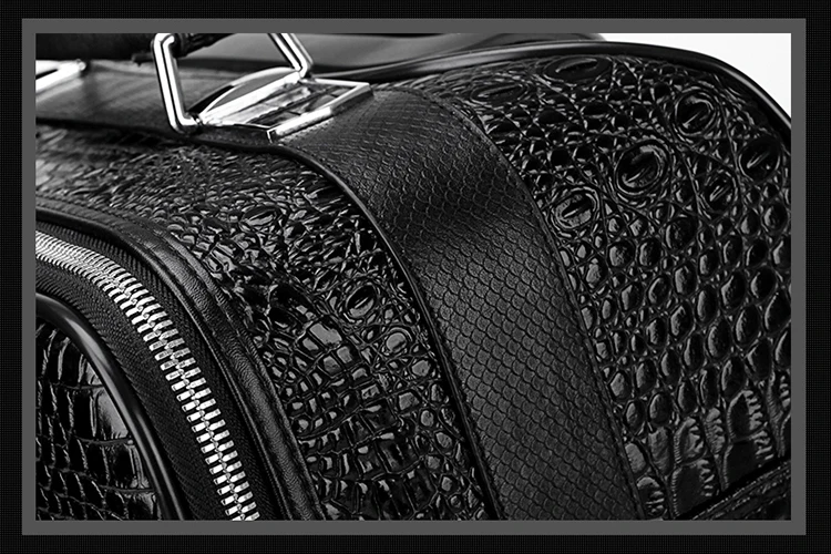 GraspDream новые мужские крокодиловые головы слой воловья кожа багажные наборы кабина дорожные сумки на колесах бизнес тележка чемодан с сумочкой