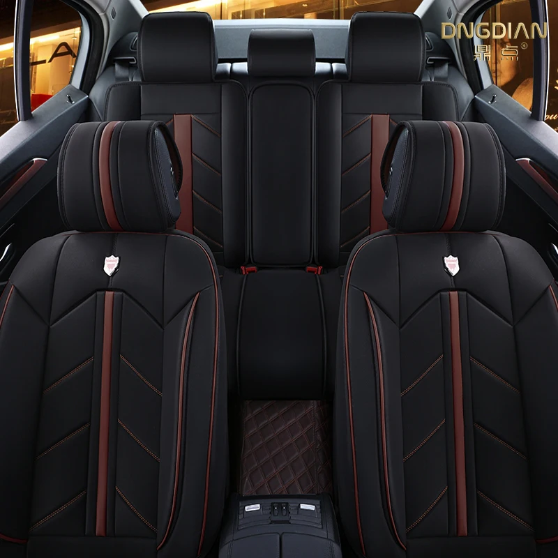 

luxury sport auto accessory full surround cover universal fit szie leather car seat cover for benz bmw lada kia toyota