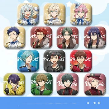 

1pc 50x50mm Ensemble Stars Knight Fine Tenshouin Eichi Square Brooch Iron Buttoon Icons