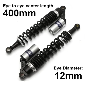 

400mm 15.34" Motorcycle Air Shock Absorber Rear Suspension Dirt Bike Motor Scooter ATV Quad D30