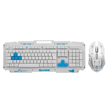 

2.4GHz 2400DPI Wireless Keyboard and Mouse Pro Gaming Keyboard Mechanical Feeling Office Computer Keyboard for PC Laptop